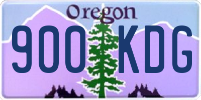 OR license plate 900KDG