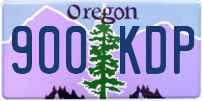 OR license plate 900KDP