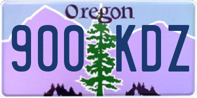 OR license plate 900KDZ