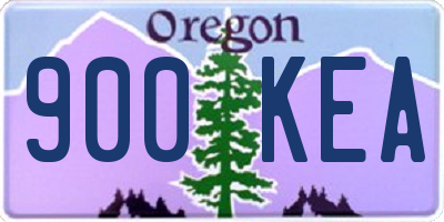 OR license plate 900KEA