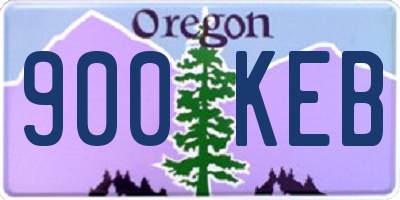 OR license plate 900KEB