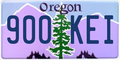 OR license plate 900KEI