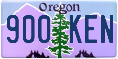 OR license plate 900KEN