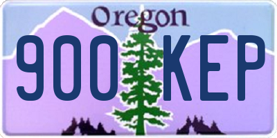 OR license plate 900KEP