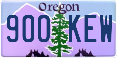 OR license plate 900KEW