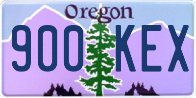 OR license plate 900KEX