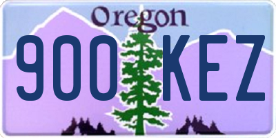OR license plate 900KEZ