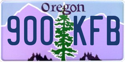OR license plate 900KFB