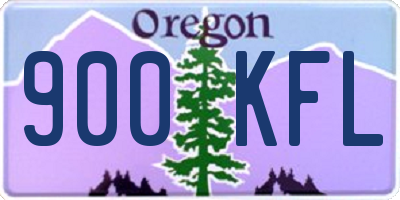 OR license plate 900KFL
