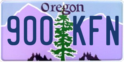 OR license plate 900KFN