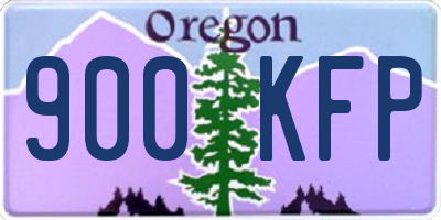 OR license plate 900KFP