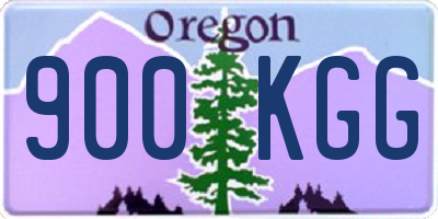 OR license plate 900KGG