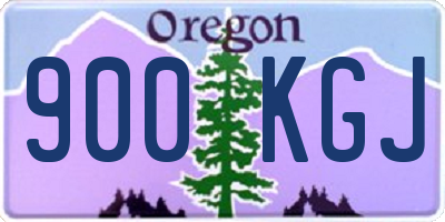 OR license plate 900KGJ
