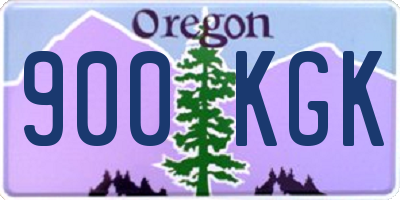 OR license plate 900KGK