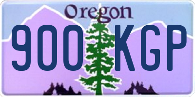 OR license plate 900KGP