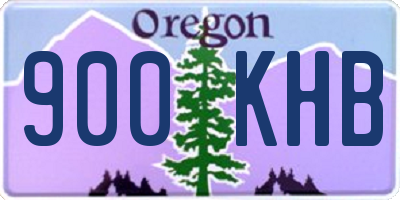 OR license plate 900KHB