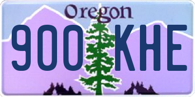 OR license plate 900KHE