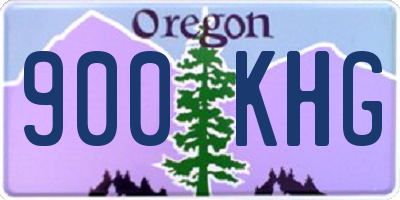 OR license plate 900KHG