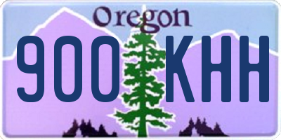 OR license plate 900KHH
