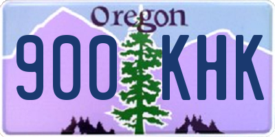 OR license plate 900KHK
