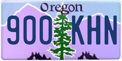 OR license plate 900KHN