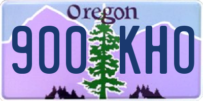 OR license plate 900KHO