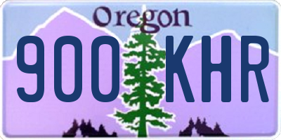 OR license plate 900KHR