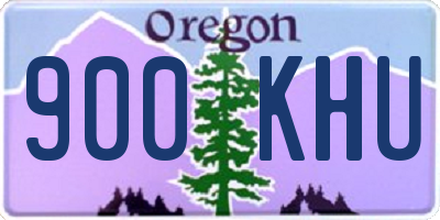 OR license plate 900KHU
