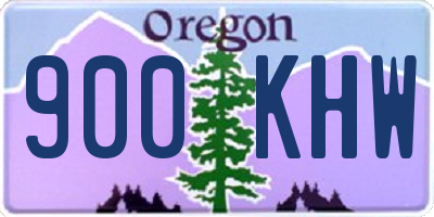 OR license plate 900KHW