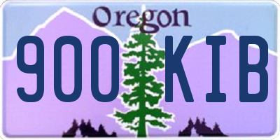 OR license plate 900KIB