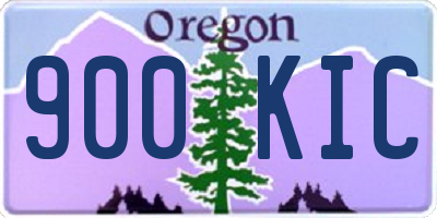 OR license plate 900KIC