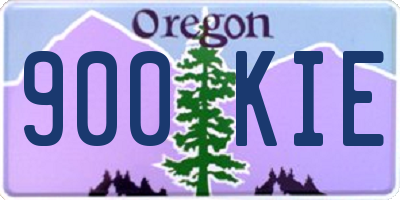 OR license plate 900KIE