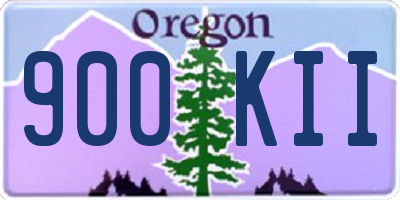 OR license plate 900KII