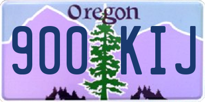 OR license plate 900KIJ