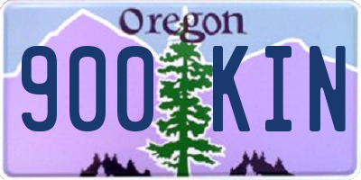 OR license plate 900KIN