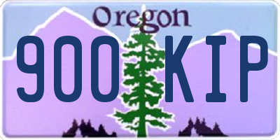 OR license plate 900KIP