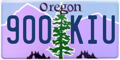 OR license plate 900KIU