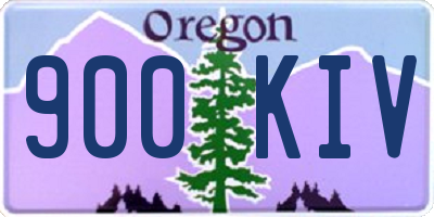OR license plate 900KIV