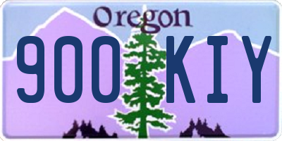 OR license plate 900KIY