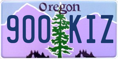 OR license plate 900KIZ