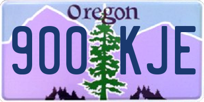 OR license plate 900KJE