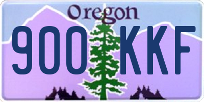 OR license plate 900KKF