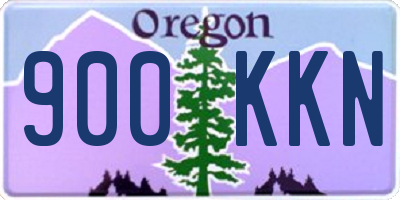 OR license plate 900KKN