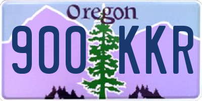OR license plate 900KKR