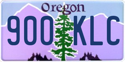 OR license plate 900KLC