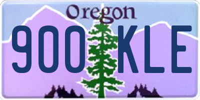 OR license plate 900KLE