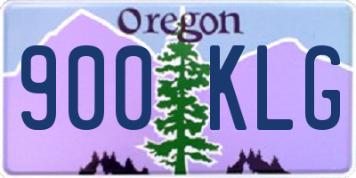 OR license plate 900KLG