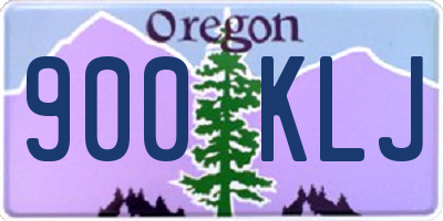 OR license plate 900KLJ