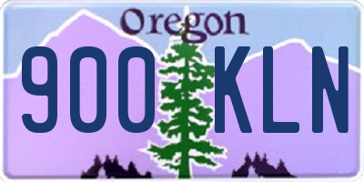 OR license plate 900KLN