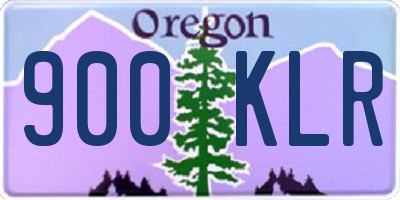 OR license plate 900KLR